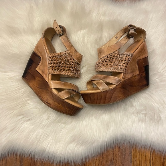 Bed Stu Petra Wedges Size 9.5 - Picture 1 of 7